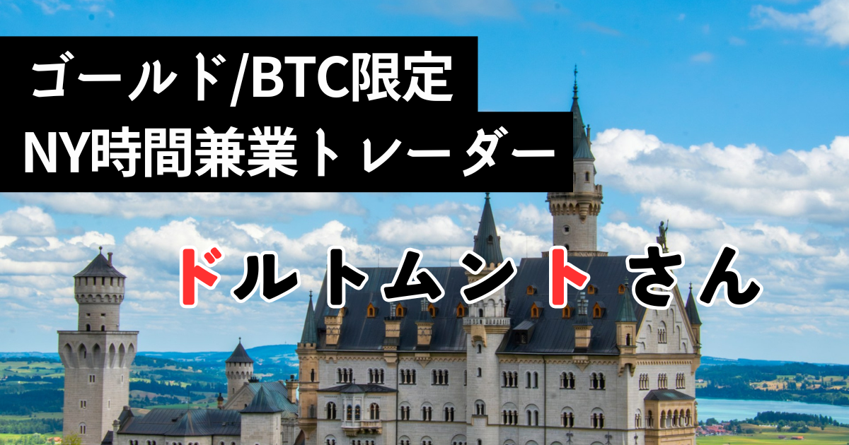 8本RCI手法で再起したゴールド・ビットコイン専門FX兼業トレーダー ドルトムントさん